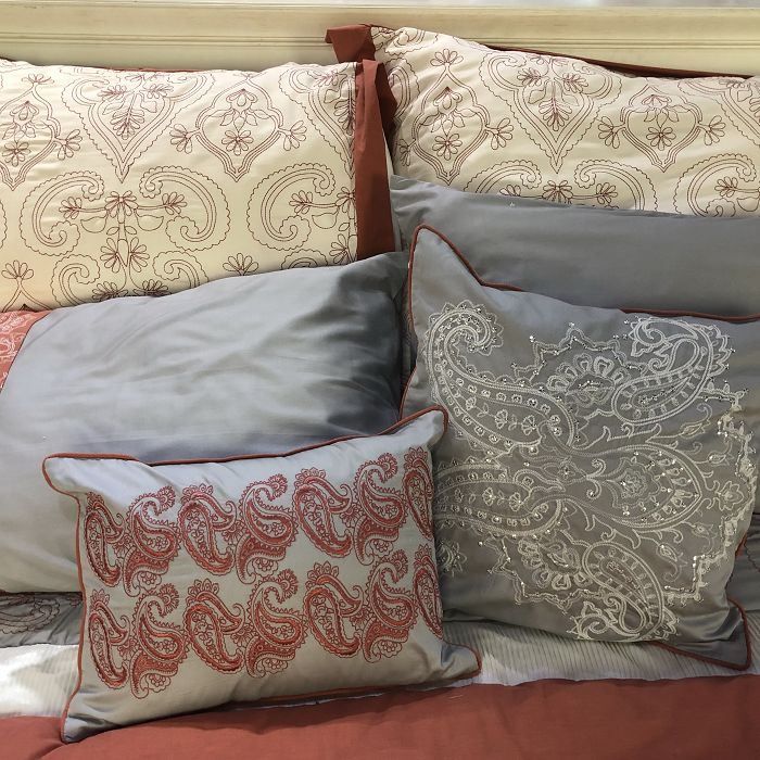 Embroidered Pillow Shams